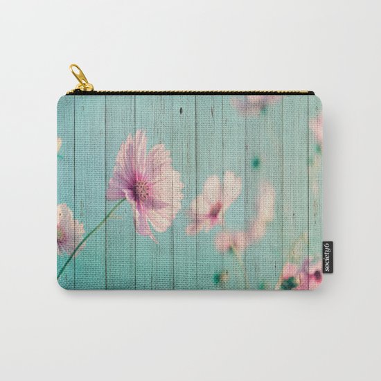 Sweet Flowers on Wood 07 Carry-All Pouch