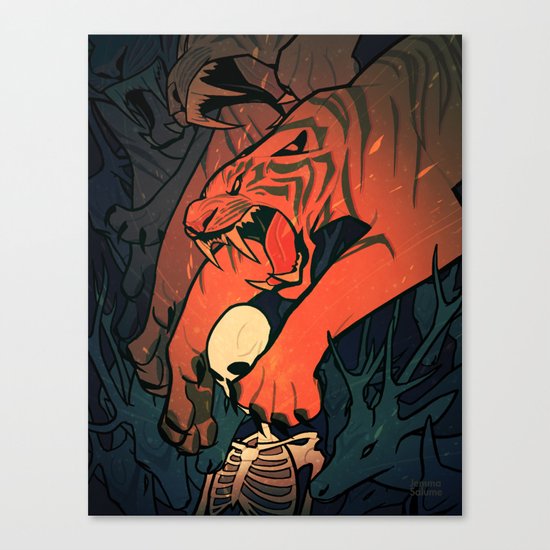 Weretiger - Hot Canvas Print