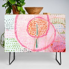 Remix Blossoming  Painting  by Paul Klee Bauhaus  Credenza