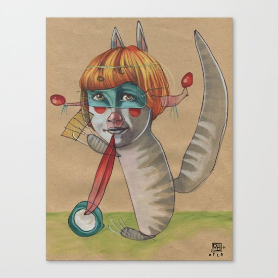 CAT CLOWN Canvas Print
