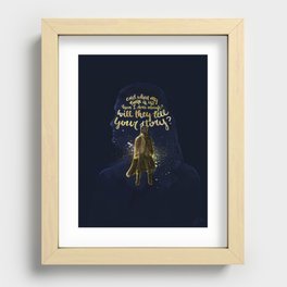 Who Tells Your Story? Recessed Framed Print