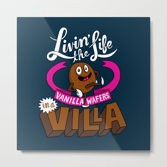 Livin' the Life, Vanilla Wafers in a Villa Metal Print