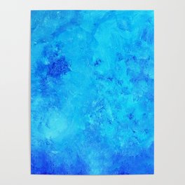 Blue abstract two Poster
