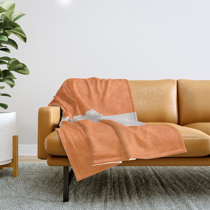 orange classic Throw Blanket