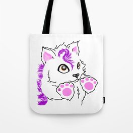 Snowfox - pink Tote Bag