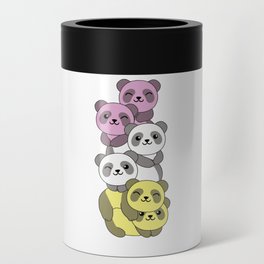 Twink Flag Pride Lgbtq Cute Panda Pile Can Cooler