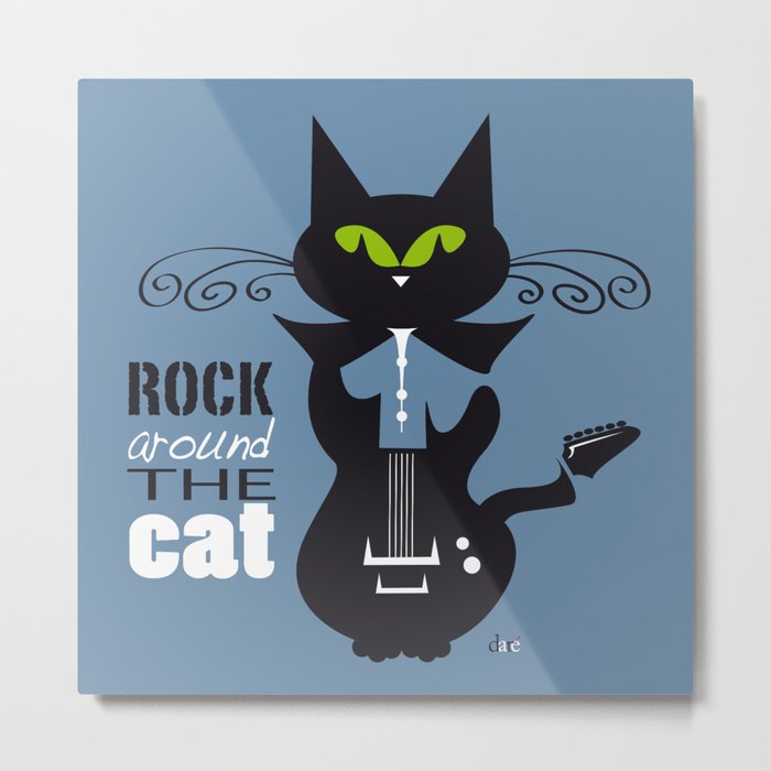 Rock Around the Cat Metal Print
