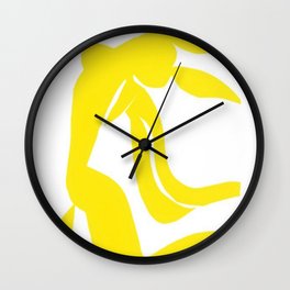 Henri Matisse, Jaune Freedom Nude  (Yellow Freedom Nude) lithograph modernism portrait painting Wall Clock