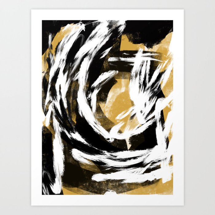 Bold Strokes Abstract Painting Art Print By Paigering Society6