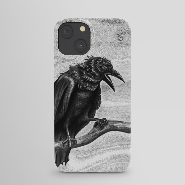 Raven in the Mist iPhone Case