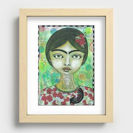 Little Frida Recessed Framed Print