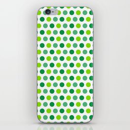 St. Patrick's Day Green Dots Collection iPhone Skin