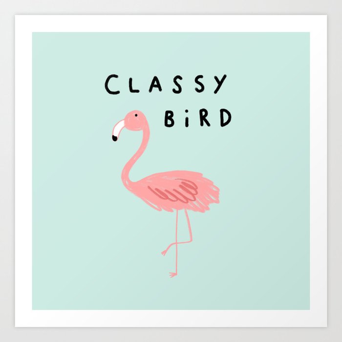Classy Bird Art Print