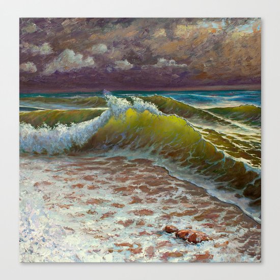 wild waves Canvas Print
