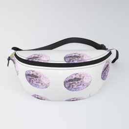 Disco ball pink- white/transparent background Fanny Pack