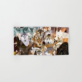 Wolves o´clock (Time to Wolf) Hand & Bath Towel