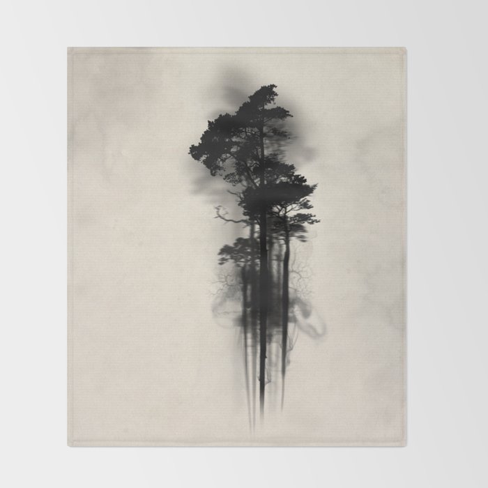enchanted forest throw blanket