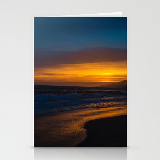 Golden Sunset Stationery Cards