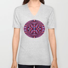 Hypnotic Red V Neck T Shirt