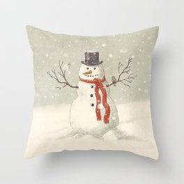The Snowman  Throw Pillow