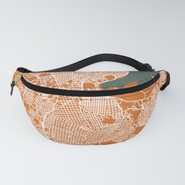 LA HABANA Map Cuba | Orange | More Colors, Review My Collections Fanny Pack