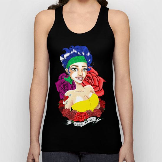 Love & Roses Unisex Tank Top