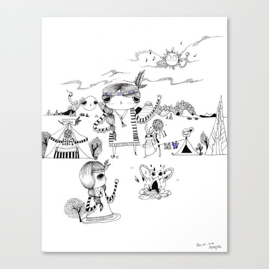 Dancing with me :) Canvas Print