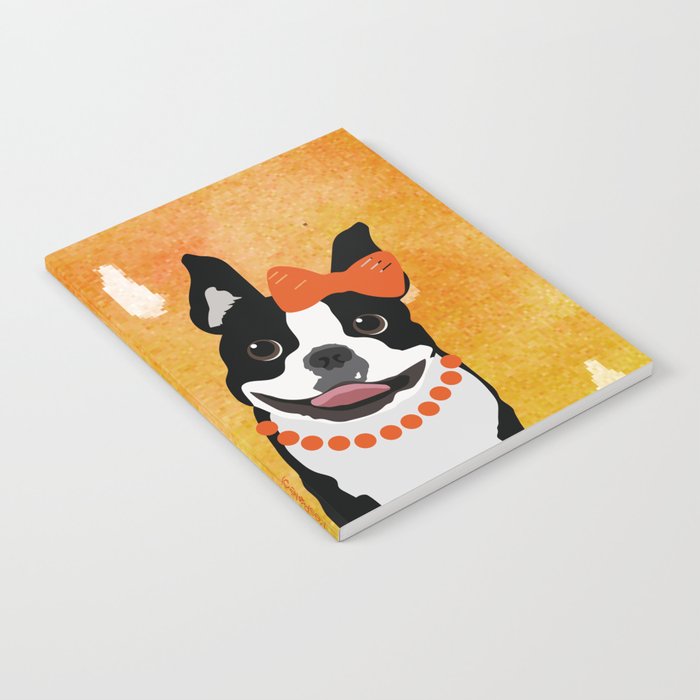 Boston Terriers Watercolor Notebook