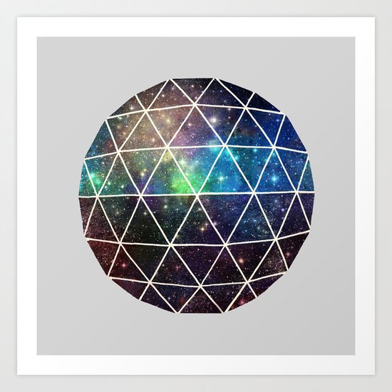 Space Geodesic Art Print