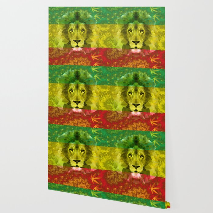 Rasta Lion Wallpaper By Rasta420 Society6