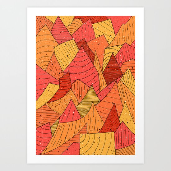 Pumpkin Slices Art Print