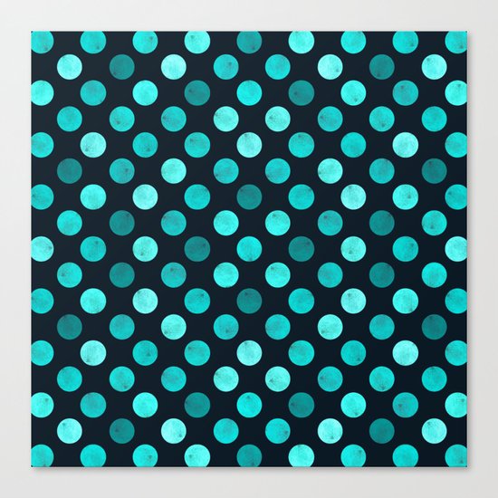 Watercolor Dots Pattern IV Canvas Print