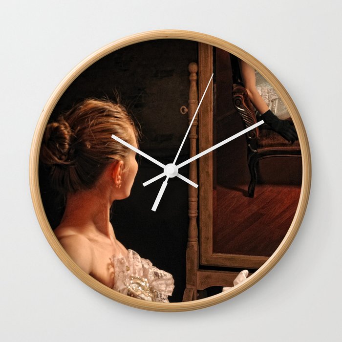 Victoria and the mirror Wall Clock