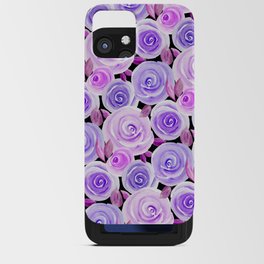 Autumn Roses in purple iPhone Card Case