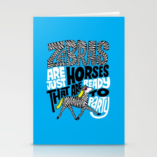 Party Horses Stationery Cards