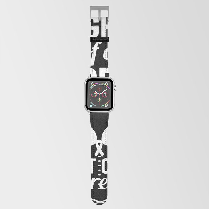 Breast Cancer Ribbon Awareness Pink Quote Apple Watch Band