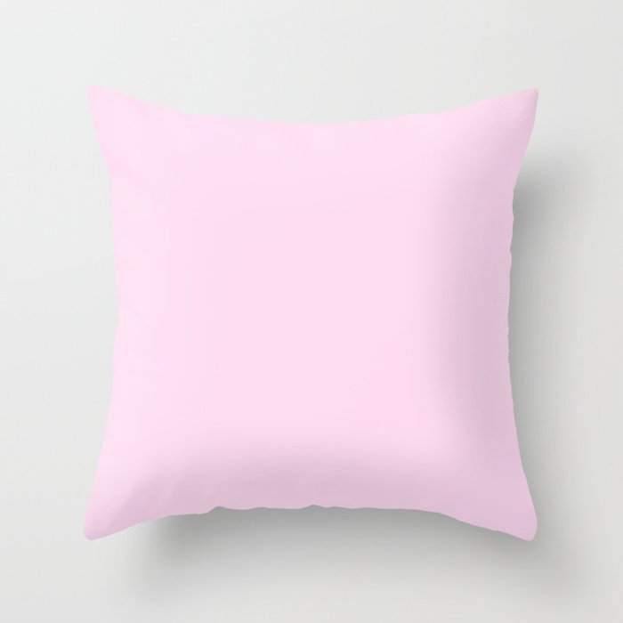 Monochrome Pink 254-217-237 Throw Pillow