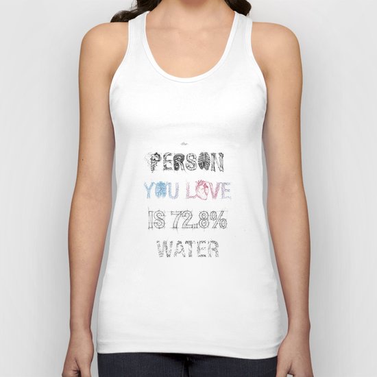 The Person You Love Is 72.8% Water Unisex Tank Top