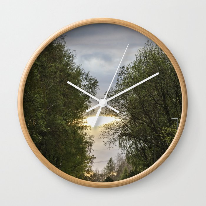Country road Sweden Wall Clock