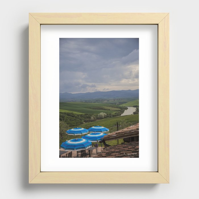 Come rain or come shine Tuscany Italy Recessed Framed Print