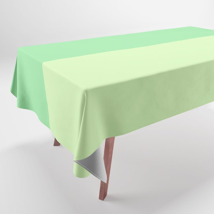 Green Monochromatic Colorblock Pattern Tablecloth