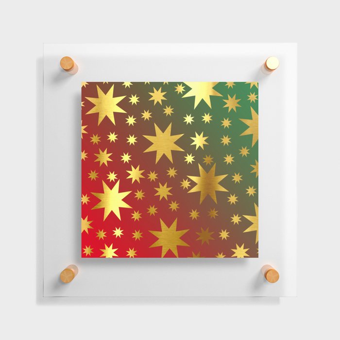 Christmas Stars Floating Acrylic Print