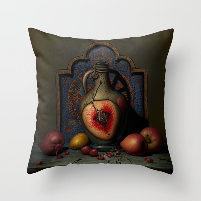 Sacred Heart Vessel Four Throw Pillow