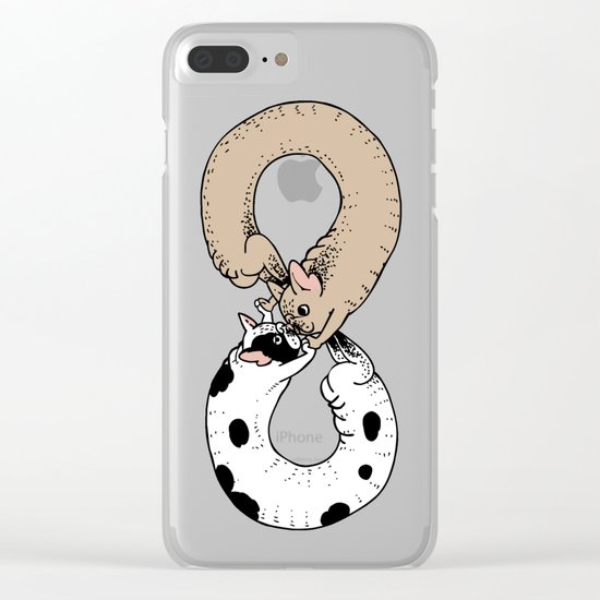 Infinity of Frenchie Clear iPhone Case