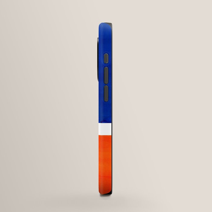 Colorful Bright Minimalist Rothko Orange And Blue Midcentury Modern Art Vintage Pop Art