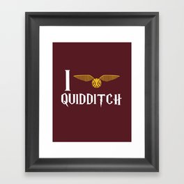 I love Quidditch Framed Art Print