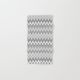 Grey -white, zigzag, abstract Hand & Bath Towel | Gray, Zigzag, Lightgray, Digital, Typography, White, Darkgray, Graphicdesign, Wave, Abstractbackground 