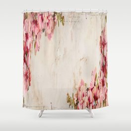 Pink Orchid Branch Shower Curtain