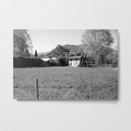 Landscape in black and white Metal Print