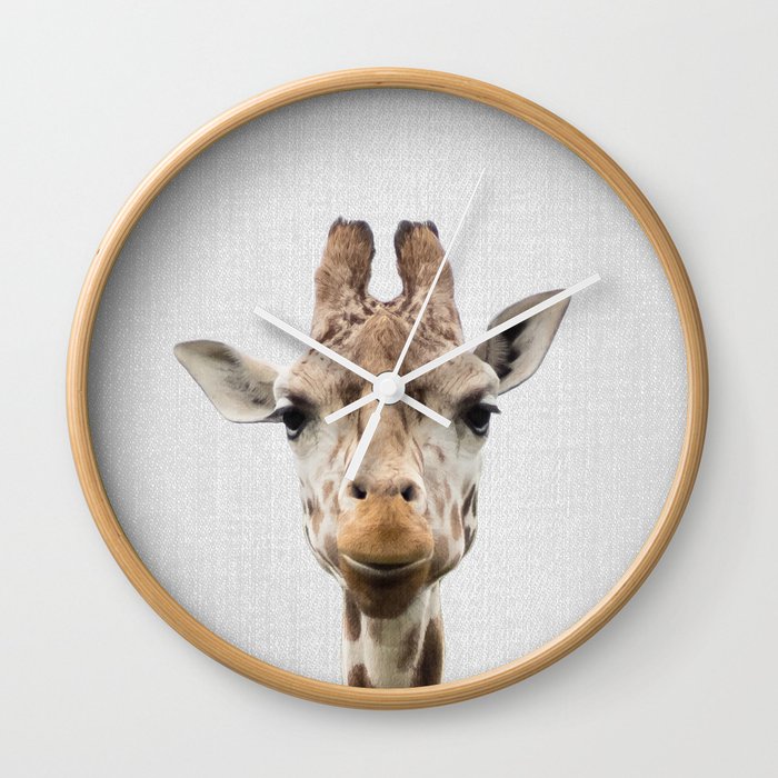 Giraffe - Colorful Wall Clock